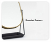 2024 cosmetic mirror stand magnify metal framed compact vanity cosmetic makeup mirror double-sided cosmetic mirr