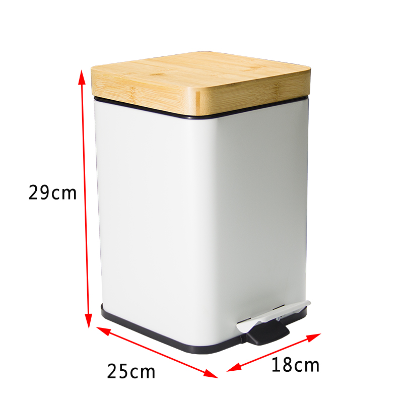 square waste bin
