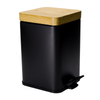 Bamboo Lid Waste Bins