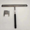 black Window Glass Wiper with 3M adhesive Hook Shower Squeegee Factory Stainless Steel with silicone handle