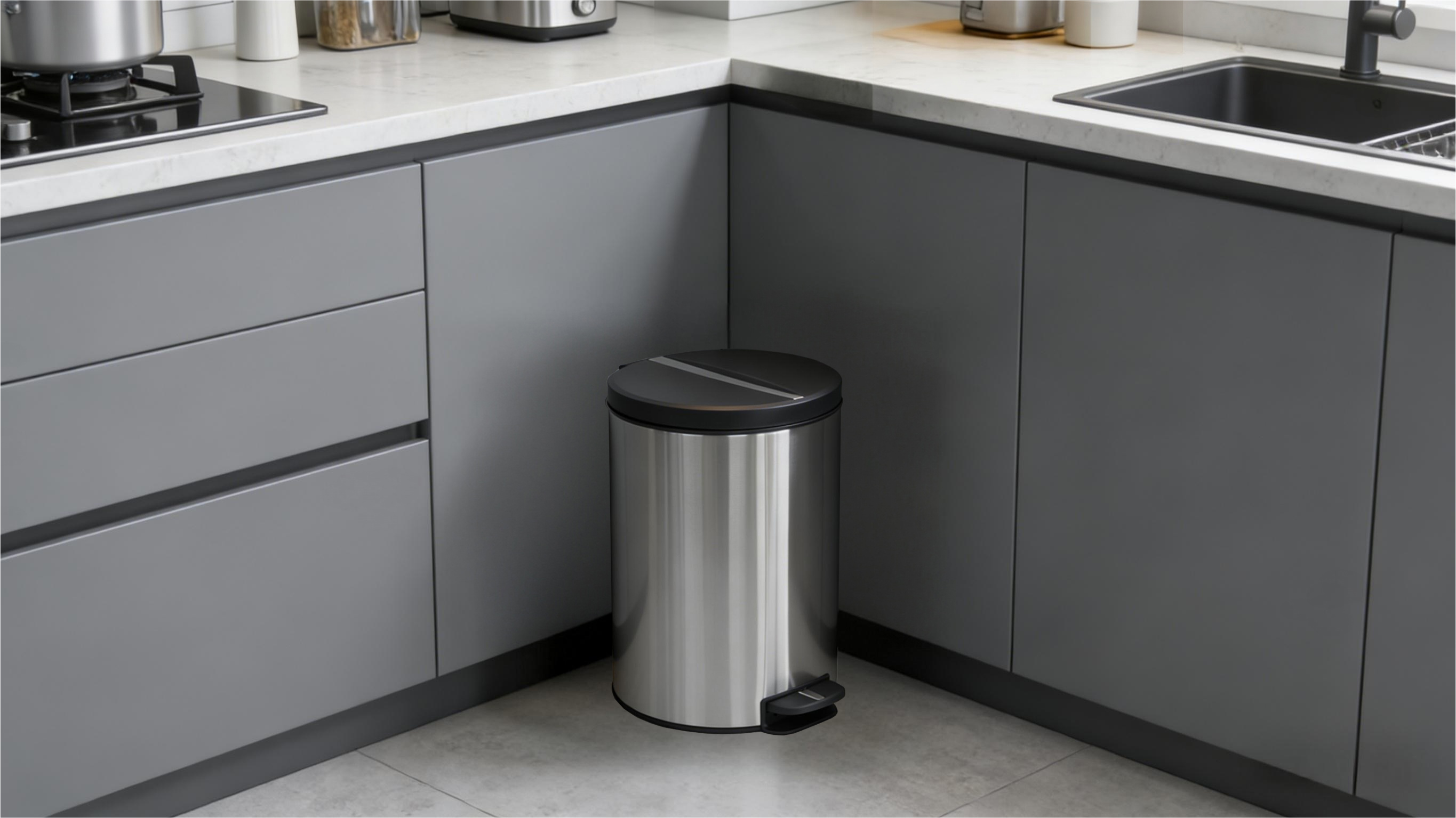 living room trash can