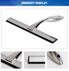 Window Glass Wiper with 3M Hook Shower Squeegee Factory Price Stainless Steel with Replaceable Rubber Blade