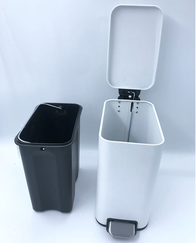 Steel Pedal Trash Bin Recycling 