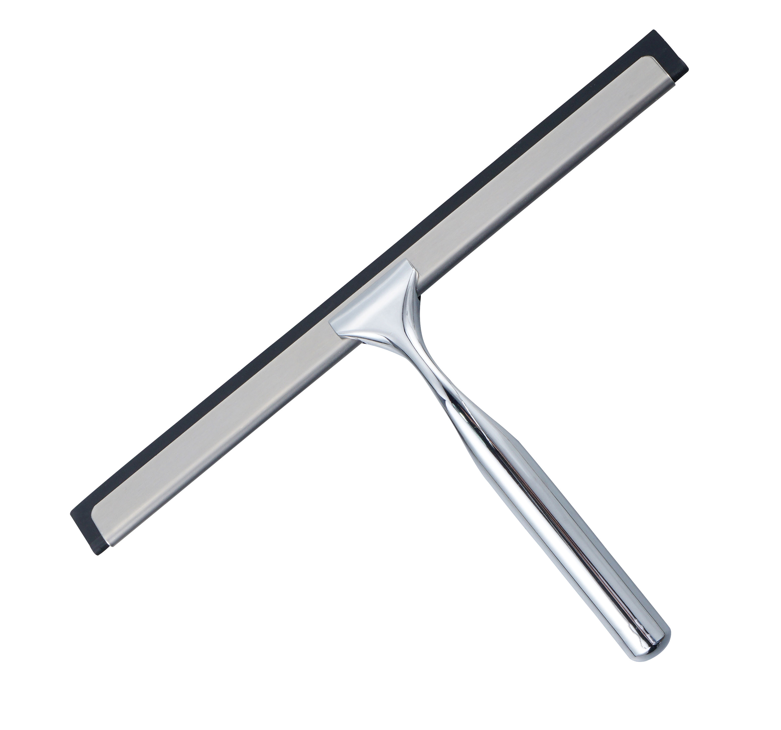 black Window Glass Wiper Shower Squeegee Factory Stainless Steel with Rubber Blade