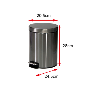 round trash can