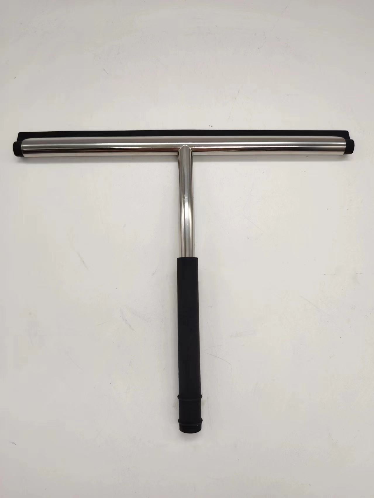 black Window Glass Wiper with 3M adhesive Hook Shower Squeegee Factory Stainless Steel with silicone handle