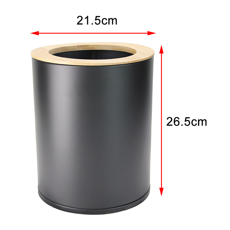 bamboo waste bin