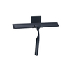 black Window Glass Wiper with 3M adhesive Hook Shower Squeegee Factory Stainless Steel with Rubber Blade