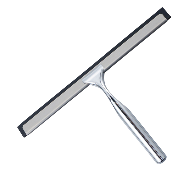 gold color Window Glass Wiper Shower Squeegee Factory Stainless Steel with Rubber Blade