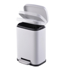 metal trash can