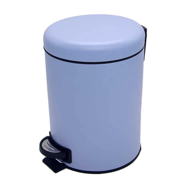 3L/5L/12L/20L/30L Stylish Powder Coated Round Soft Close Metal Pedal Bin Waste Bin Trash Can for Kitchen And Bathroom