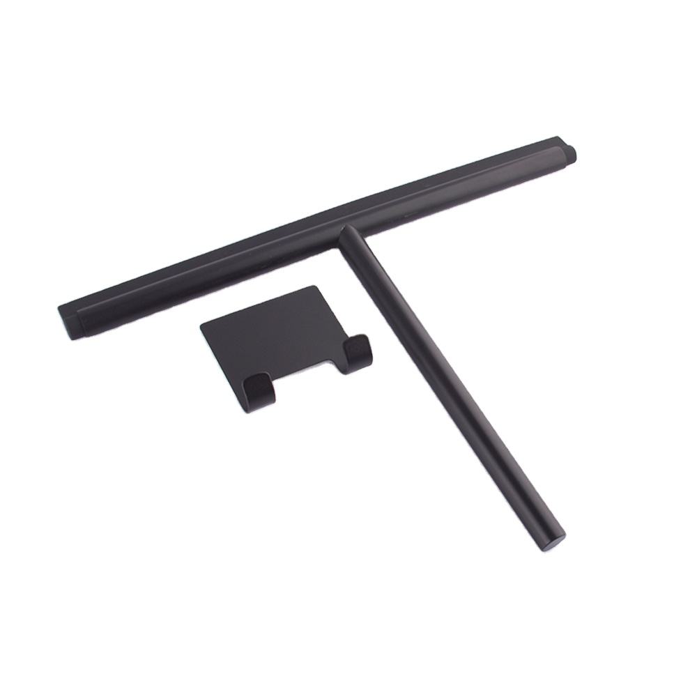 Factory wholesale stainless steel glass cleaning tool complete squeegee with 3M hook