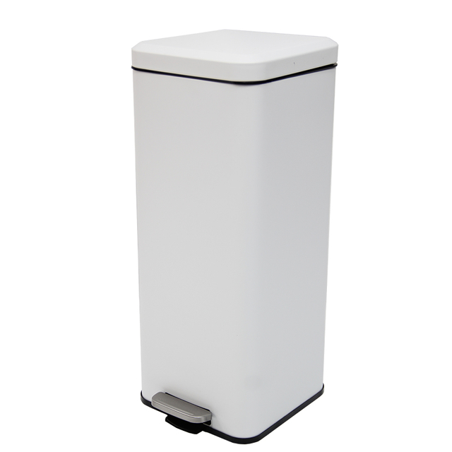 square pedal bin