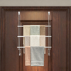 Bathroom Towel Rack Wall Mounted Multi Hook Rustproof Towel Organizer for Home